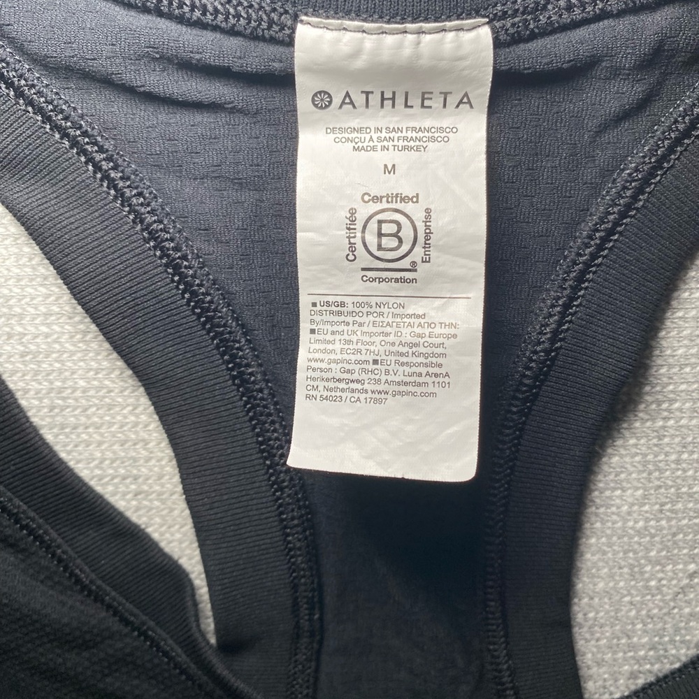 Athleta Momentum Tank Athleisure Sporty Gym Workout Women's sz Medium - Picture 9 of 9